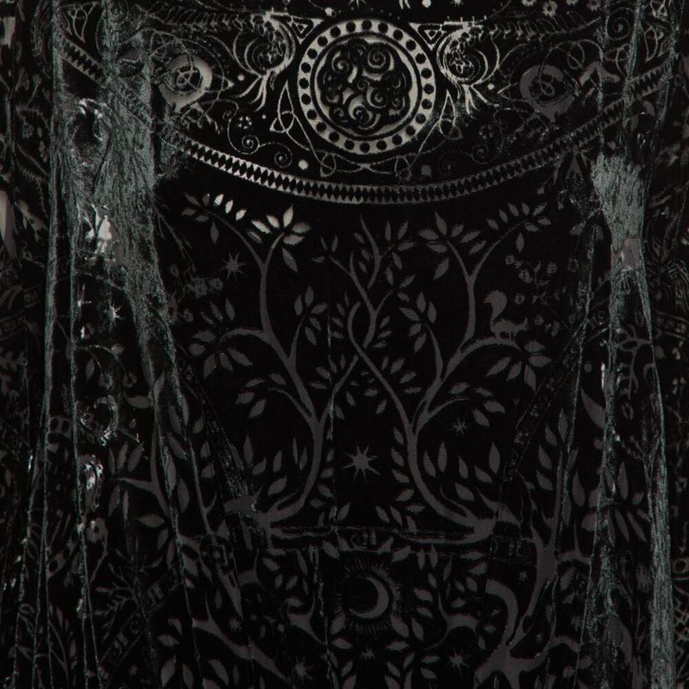 Roberto Cavalli Black Devore Elasticated Waist De… - image 3